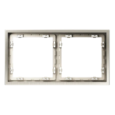 Изображение Рамка металлическая VOLTUM S70 Metal на 2 поста (никель)